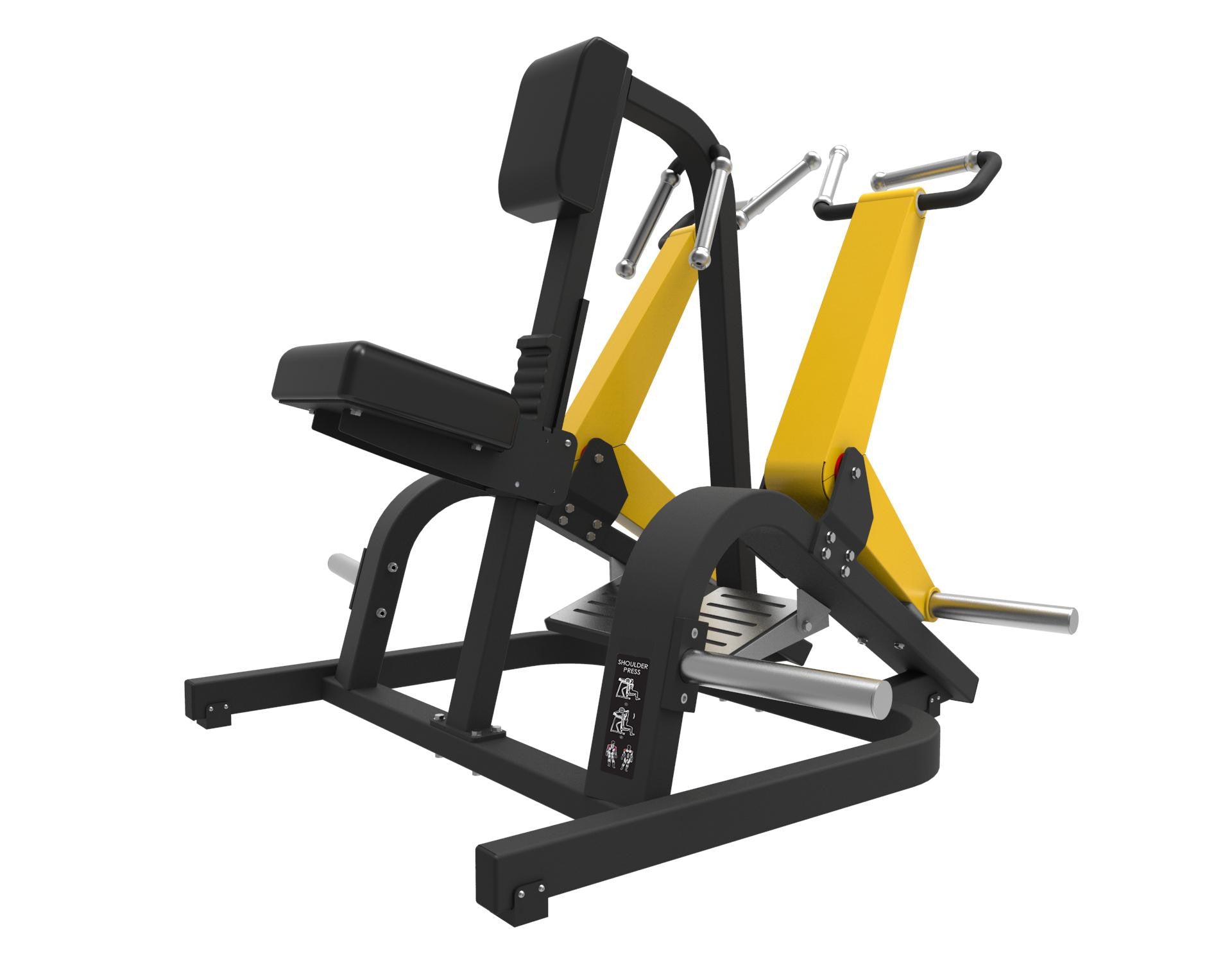 IC 6064 Commercial Low Row Machine Plate Loaded A1 Fitness Supplies