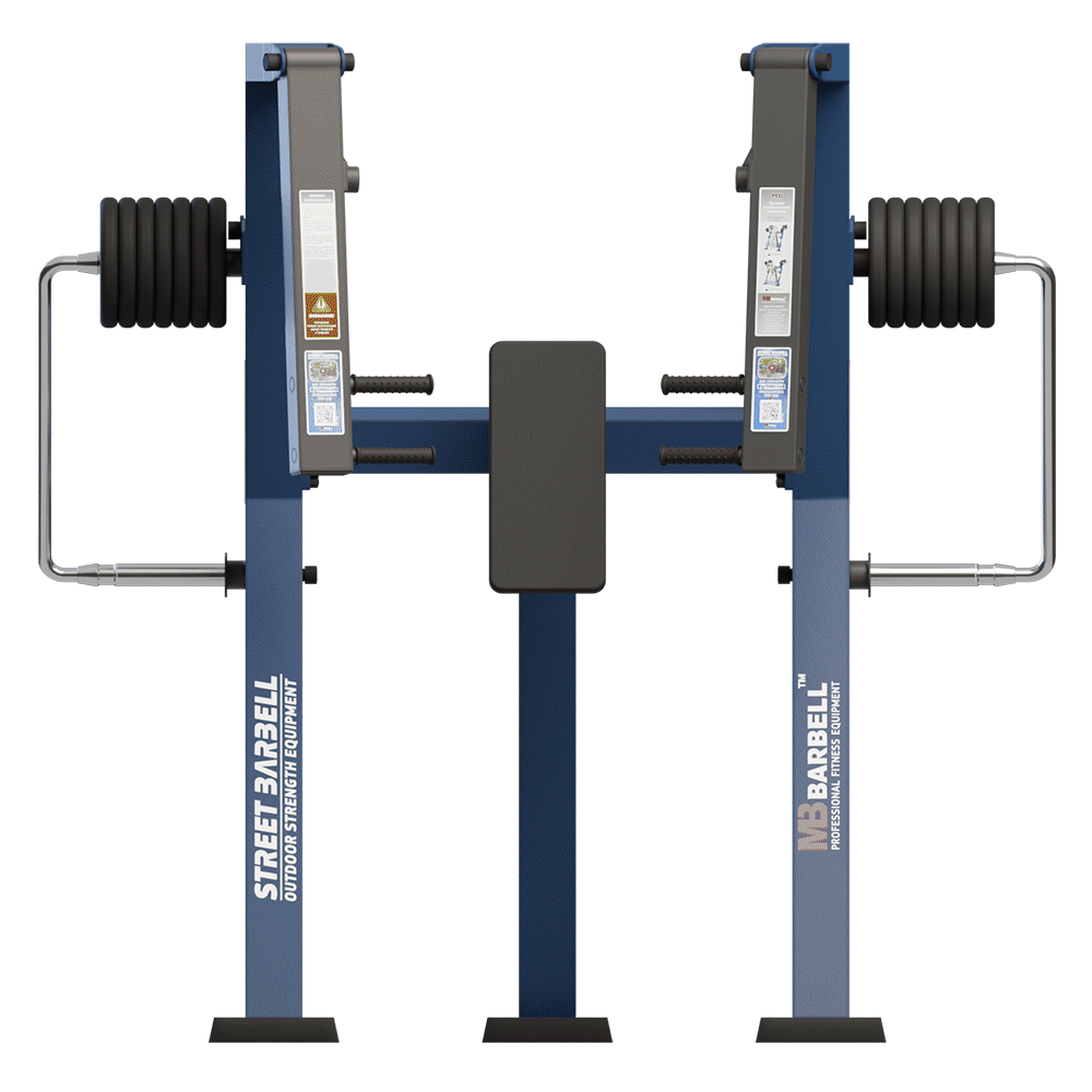 OUTDOOR FITNESS EQUIPMENT STREETBARBELL CONVERGING CHET PRESS