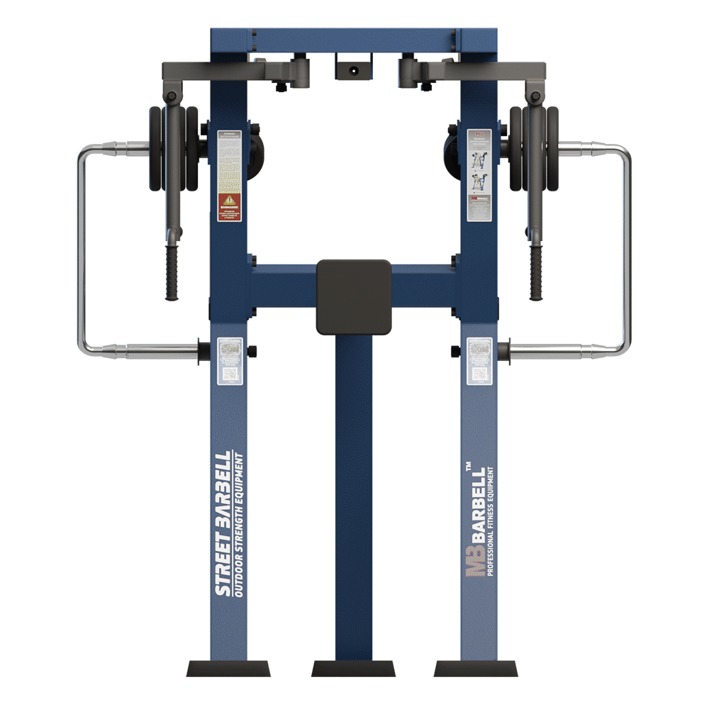 OUTDOOR FITNESS EQUIPMENT STREETBARBELL PEC FLY PLATE LOADED