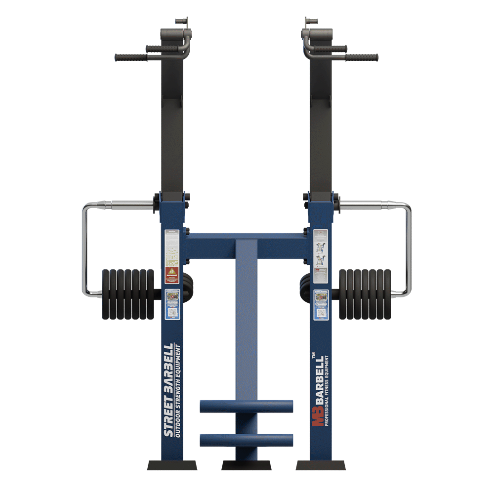 OUTDOOR FITNESS EQUIPMENT STREETBARBELL LAT PULLDOWN