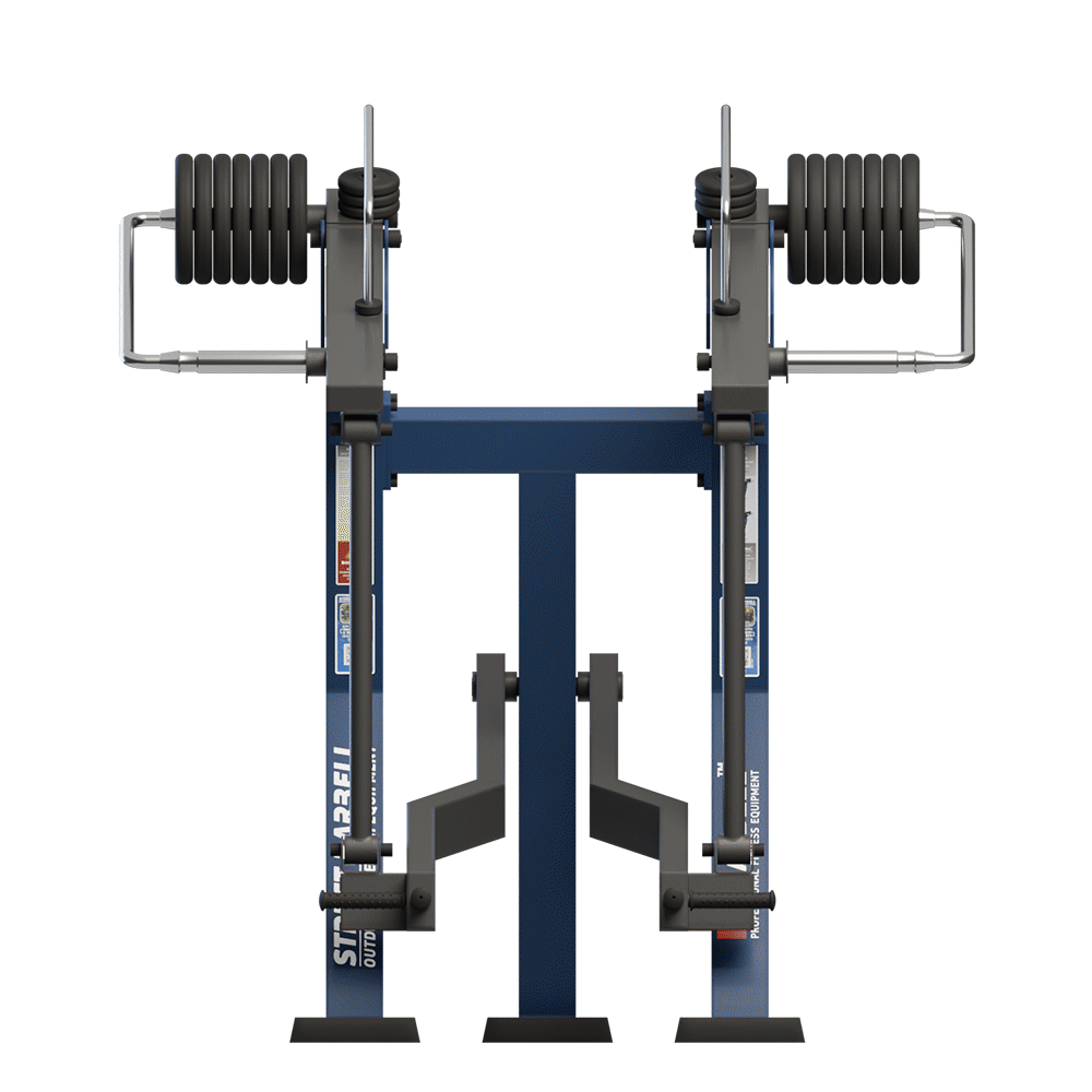 OUTDOOR FITNESS EQUIPMENT STREETBARBELL COMBO DEAD LIFT