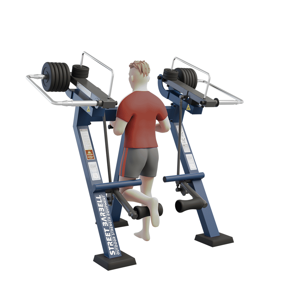 OUTDOOR FITNESS EQUIPMENT STREETBARBELL LEG EXTENSION