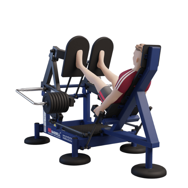 OUTDOOR FITNESS EQUIPMENT STREETBARBELL LEG PRESS