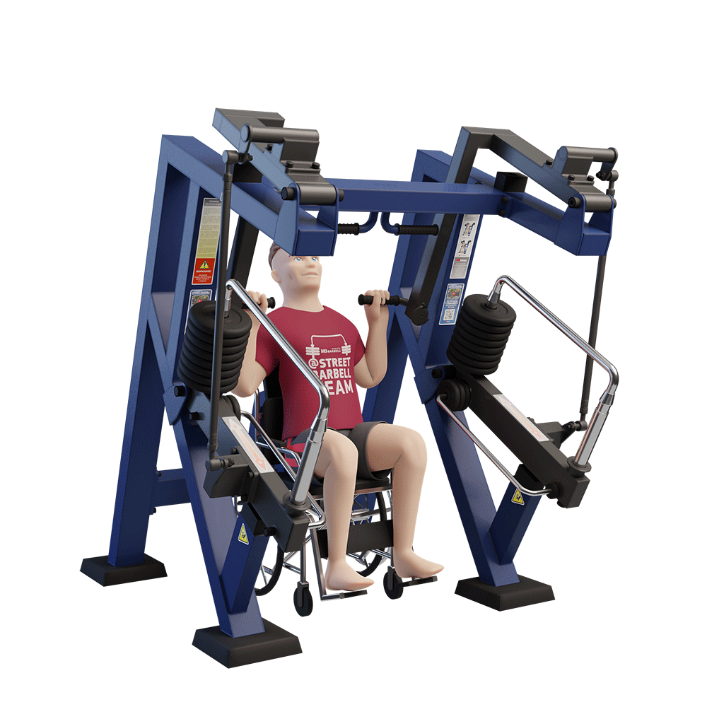 OUTDOOR FITNESS EQUIPMENT STREETBARBELL SHOULDER PRESS