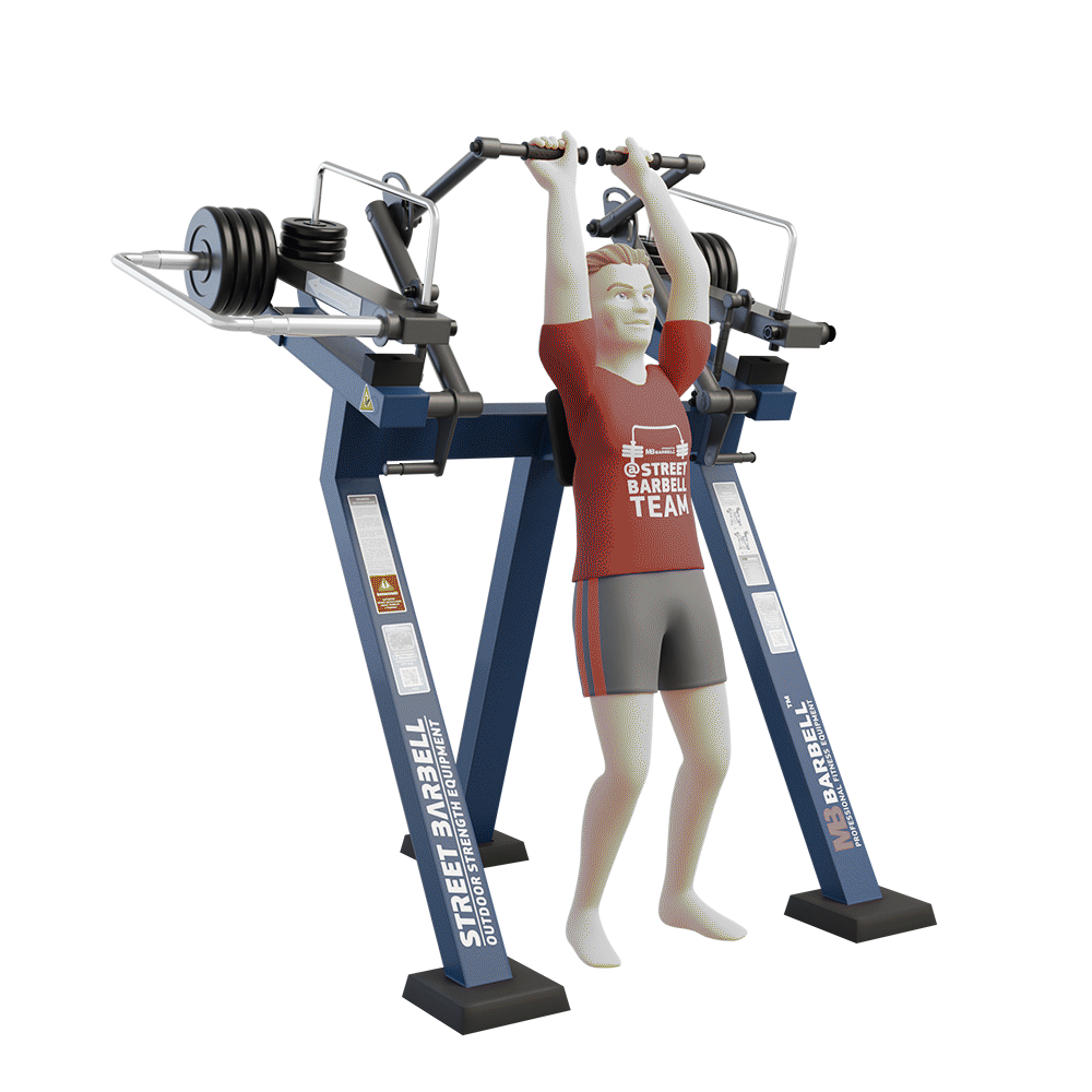 OUTDOOR FITNESS EQUIPMENT STREETBARBELL OVERHEAD TRICEP EXTENSION