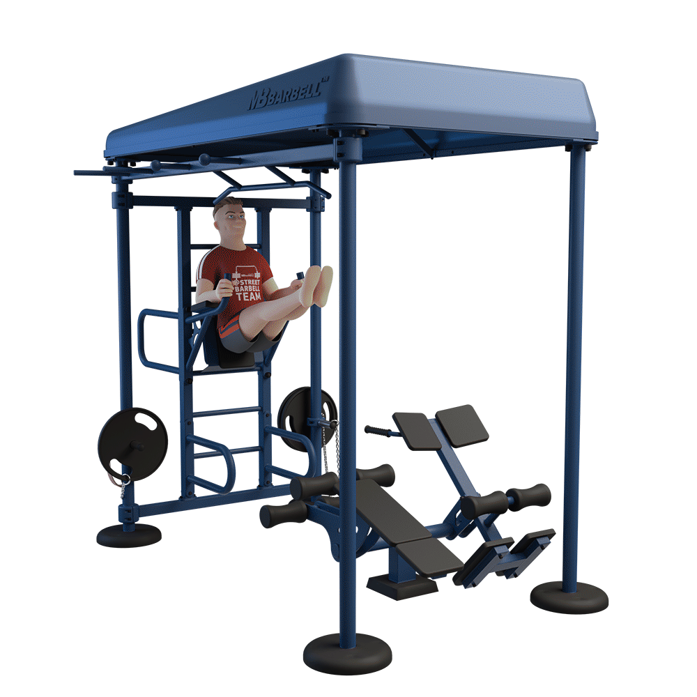 OUTDOOR FITNESS EQUIPMENT STREETBARBELL MULTI WORKOUT STATION