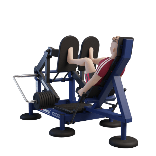 OUTDOOR FITNESS EQUIPMENT STREETBARBELL LEG PRESS