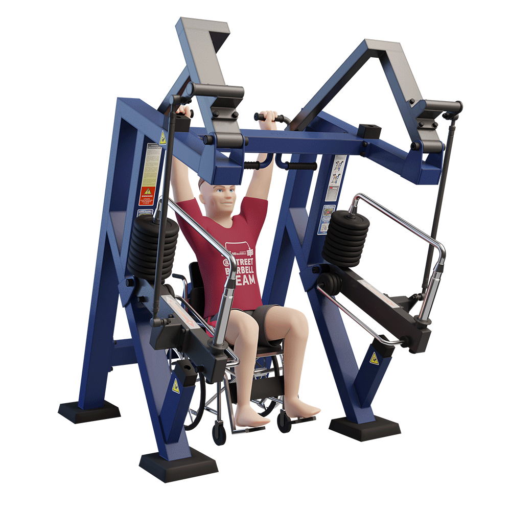 OUTDOOR FITNESS EQUIPMENT STREETBARBELL SHOULDER PRESS