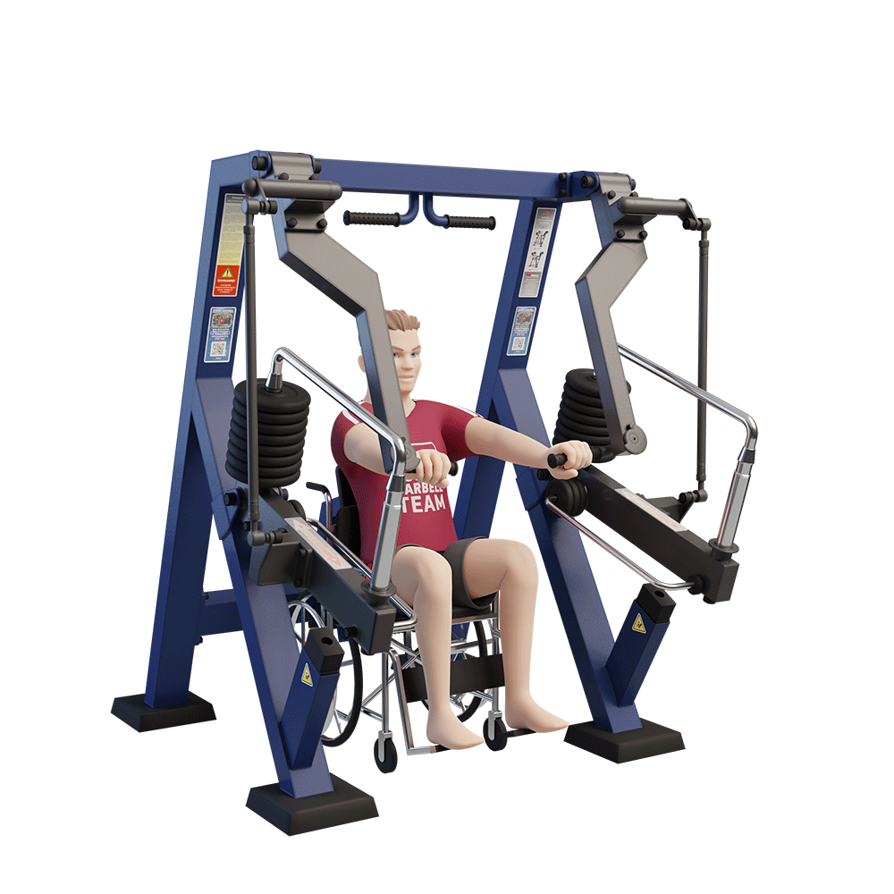 OUTDOOR FITNESS EQUIPMENT STREETBARBELL CHEST PRESS