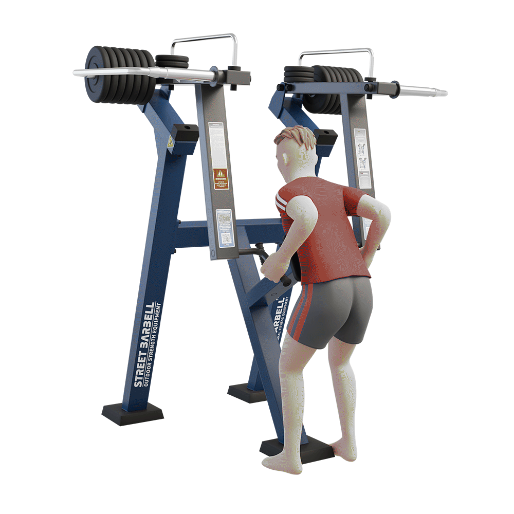 OUTDOOR FITNESS EQUIPMENT STREETBARBELL STANDING ROW