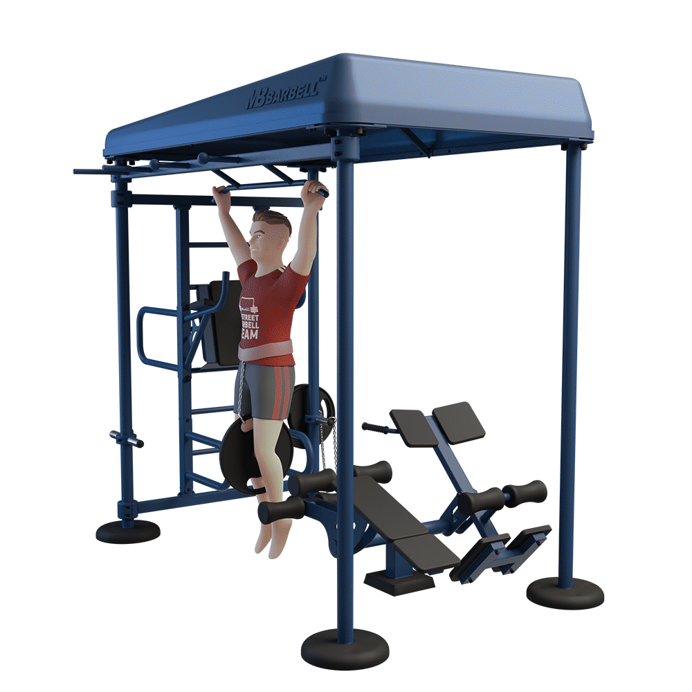 OUTDOOR FITNESS EQUIPMENT STREETBARBELL MULTI WORKOUT STATION