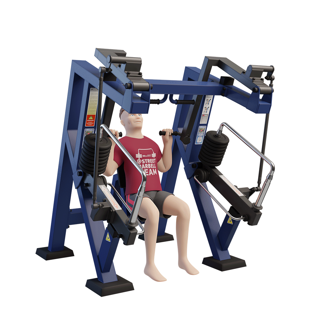 OUTDOOR FITNESS EQUIPMENT STREETBARBELL SHOULDER PRESS