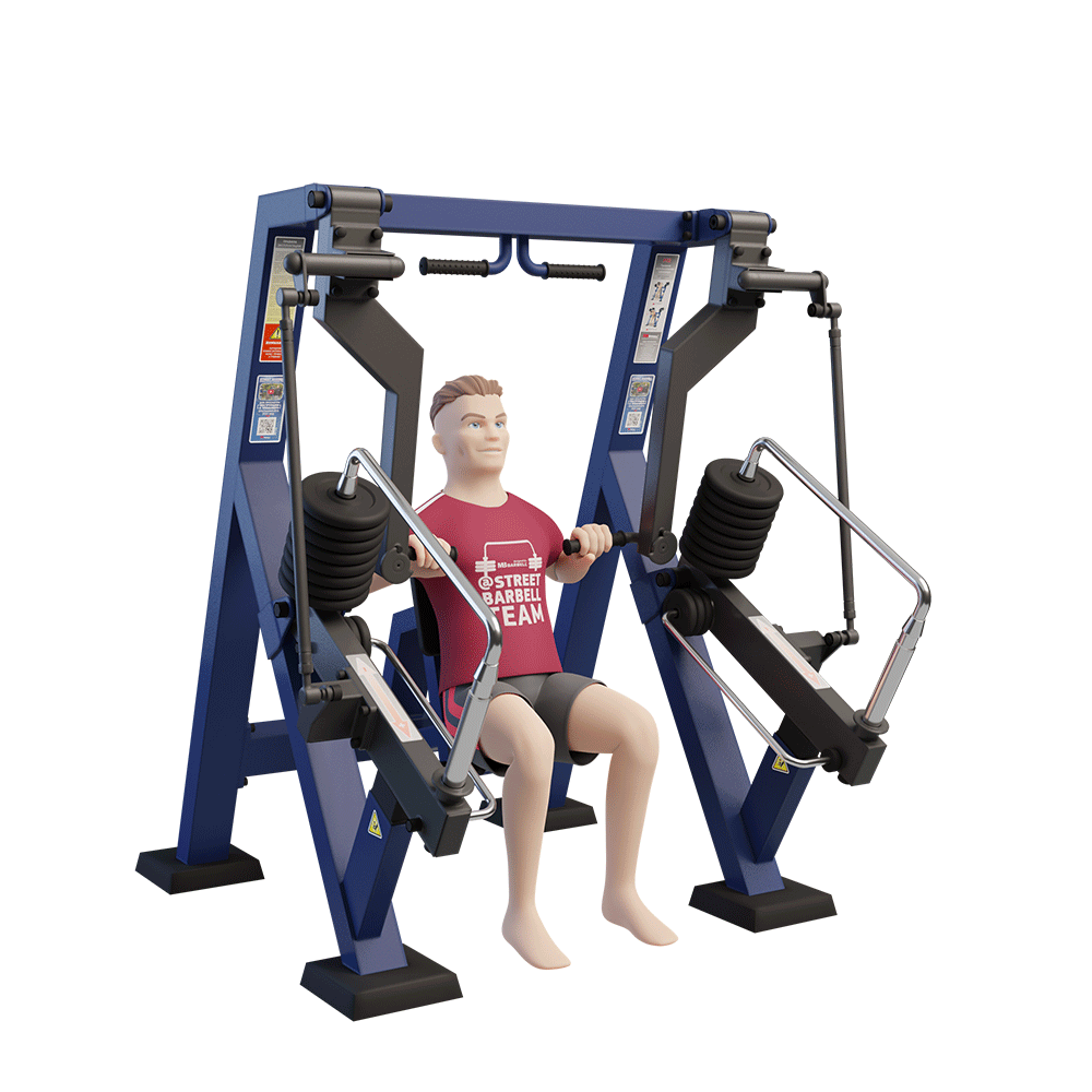 OUTDOOR FITNESS EQUIPMENT STREETBARBELL CHEST PRESS