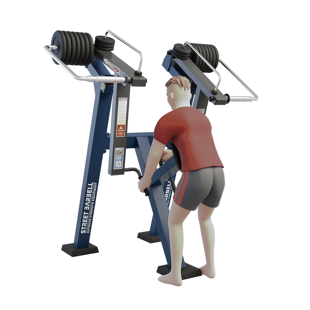 OUTDOOR FITNESS EQUIPMENT STREETBARBELL STANDING ROW