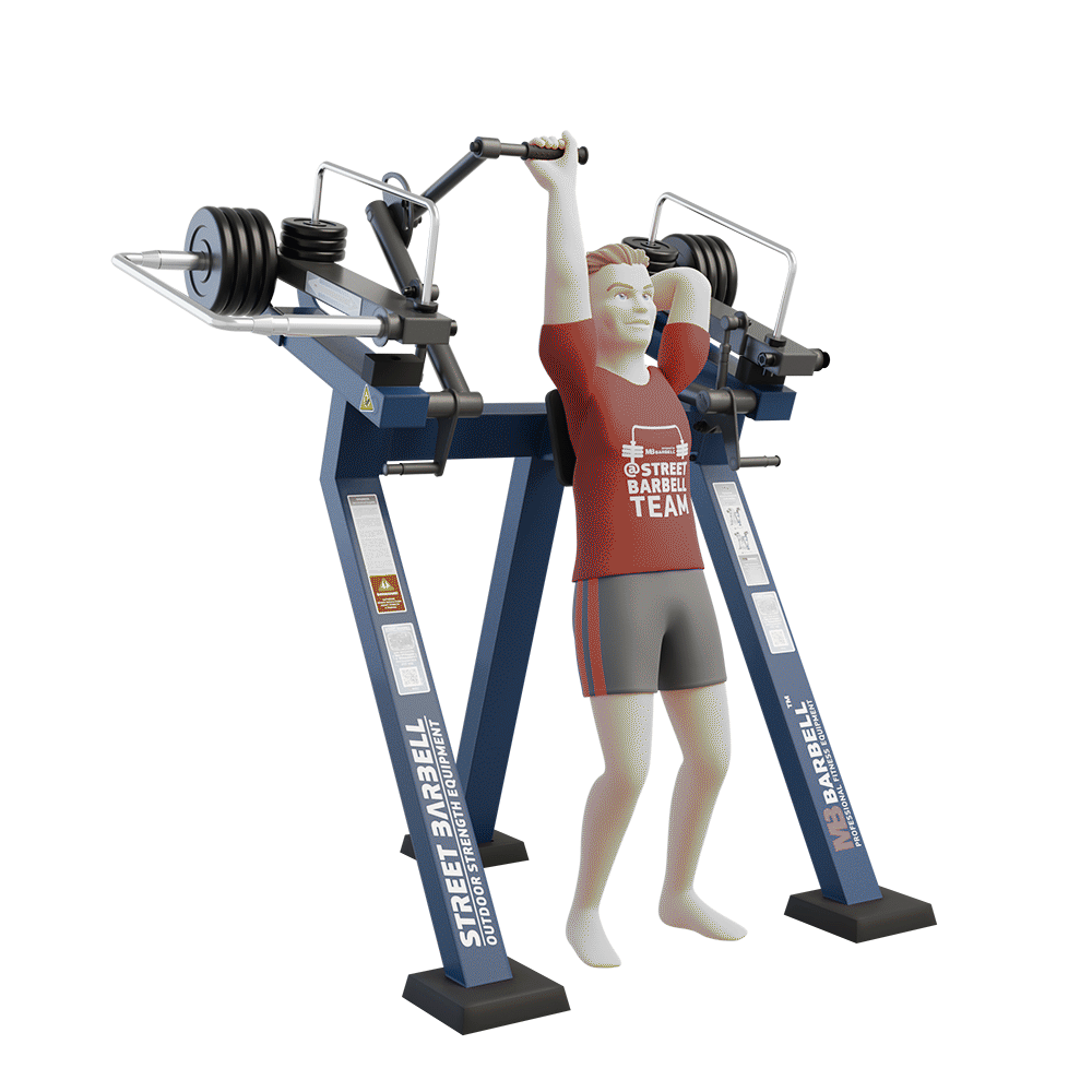 OUTDOOR FITNESS EQUIPMENT STREETBARBELL OVERHEAD TRICEP EXTENSION