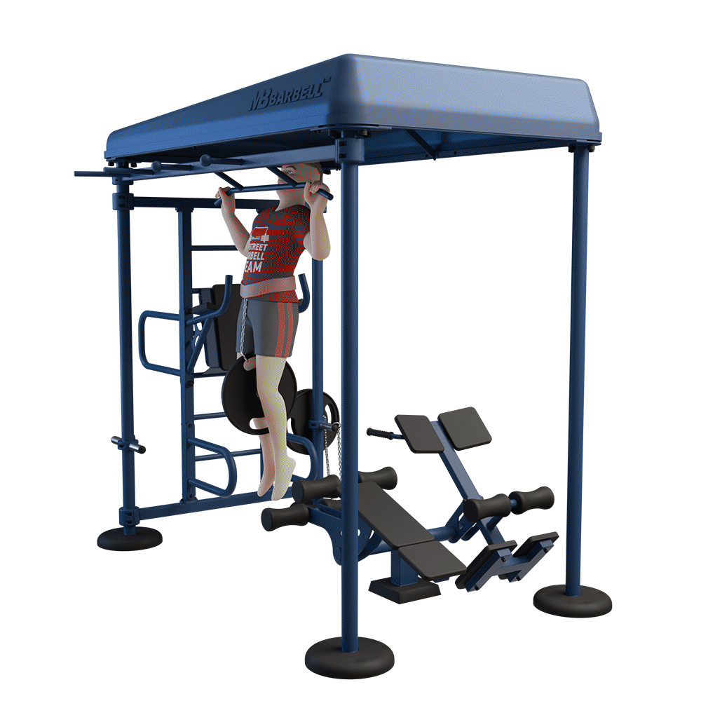 OUTDOOR FITNESS EQUIPMENT STREETBARBELL MULTI WORKOUT STATION