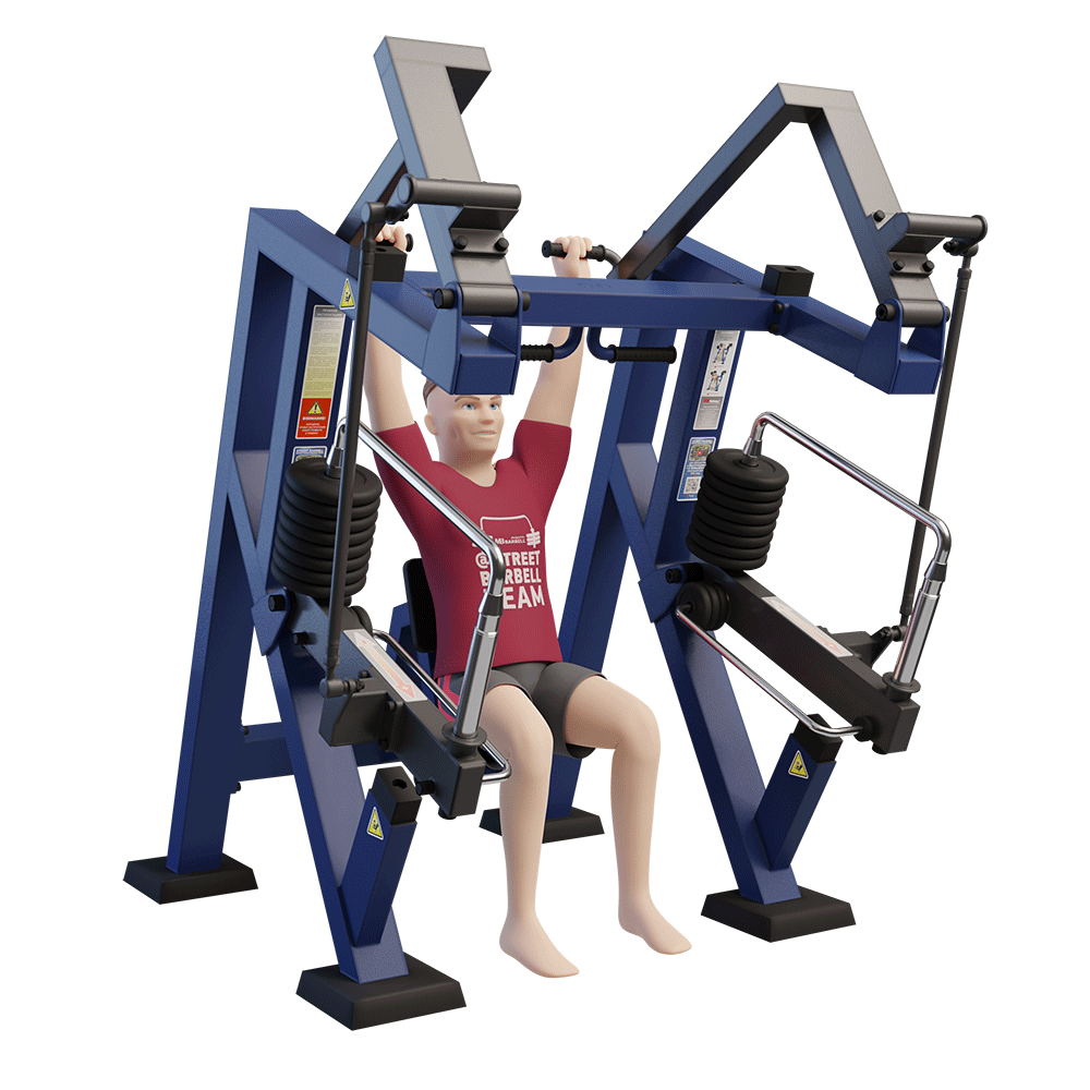 OUTDOOR FITNESS EQUIPMENT STREETBARBELL SHOULDER PRESS