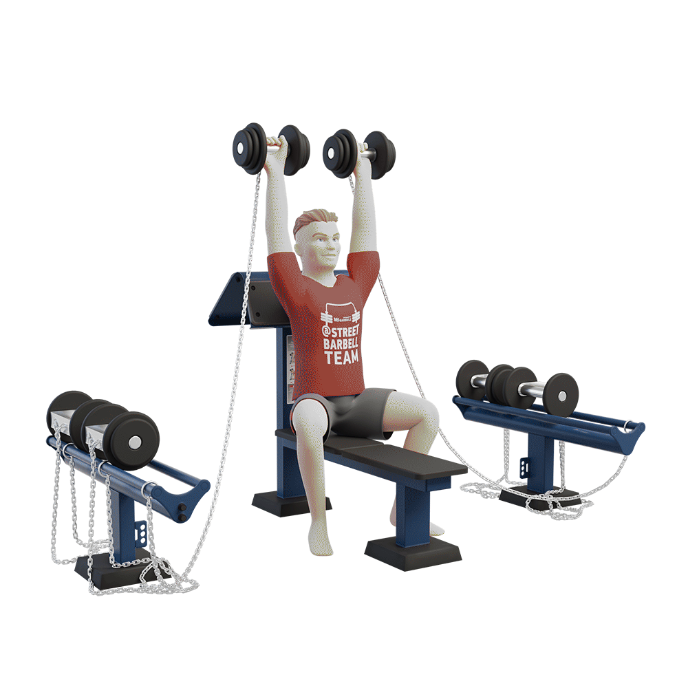 OUTDOOR FITNESS EQUIPMENT STREETBARBELL DUMBBELL SET