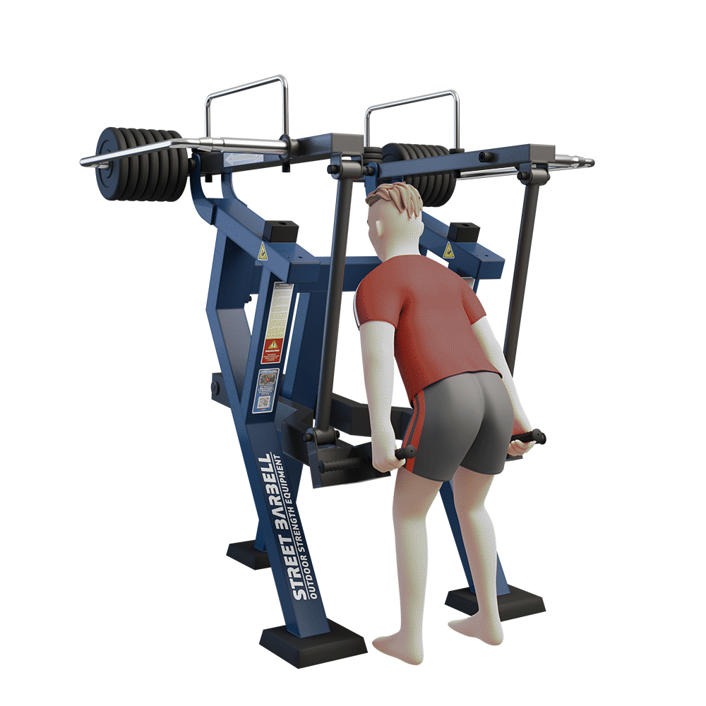 OUTDOOR FITNESS EQUIPMENT STREETBARBELL COMBO DEAD LIFT