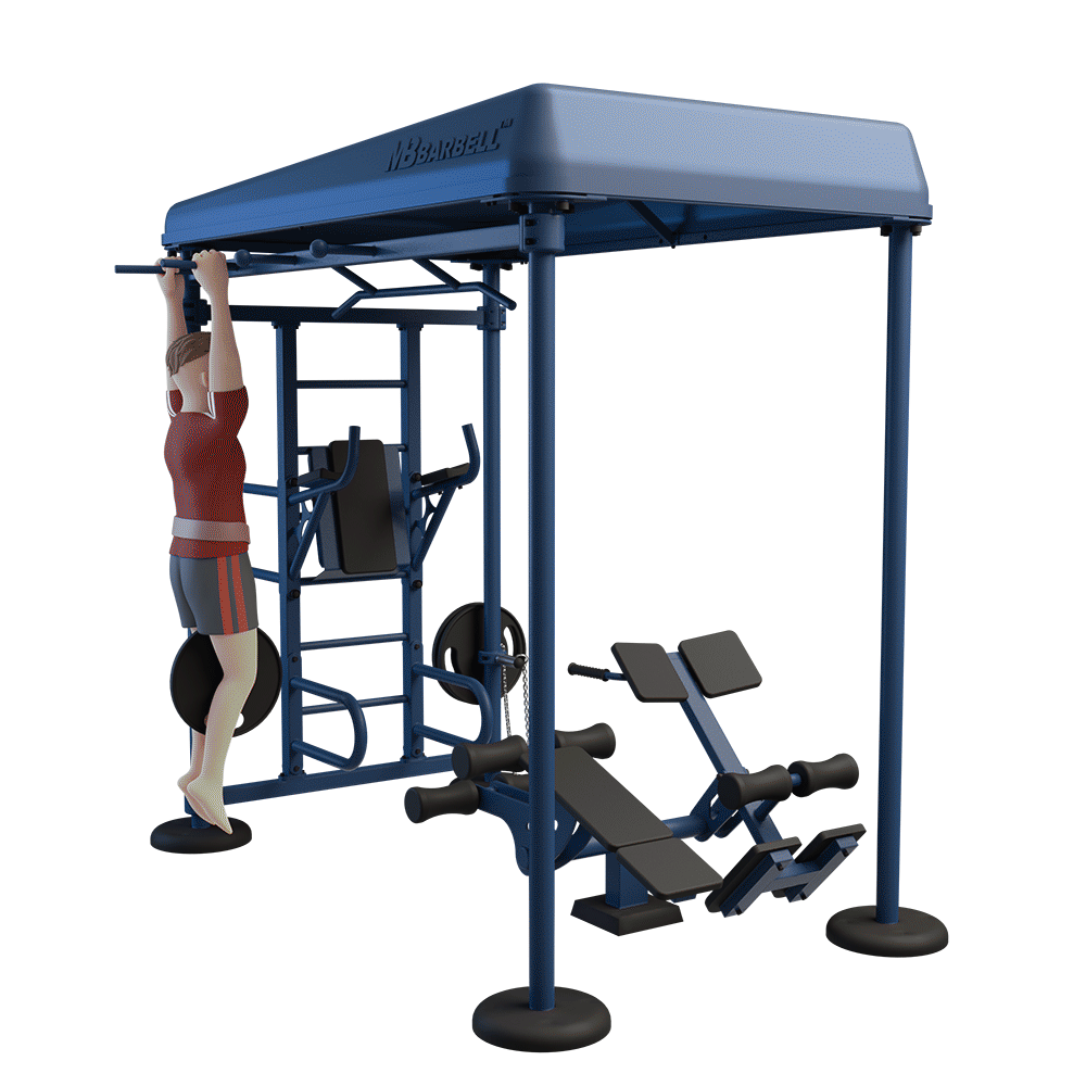 OUTDOOR FITNESS EQUIPMENT STREETBARBELL MULTI WORKOUT STATION