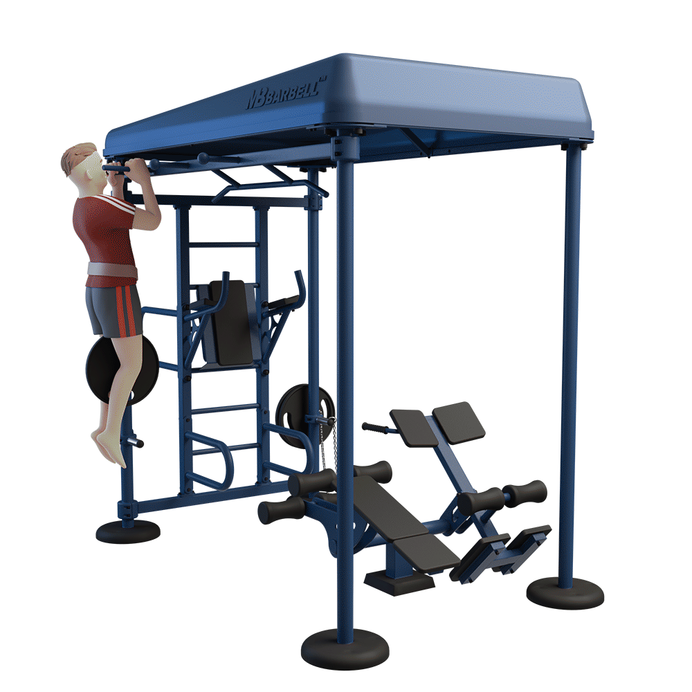 OUTDOOR FITNESS EQUIPMENT STREETBARBELL MULTI WORKOUT STATION