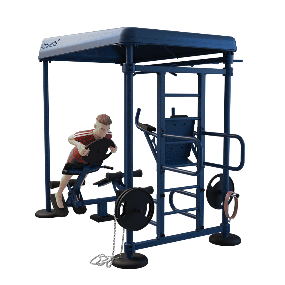 OUTDOOR FITNESS EQUIPMENT STREETBARBELL MULTI WORKOUT STATION