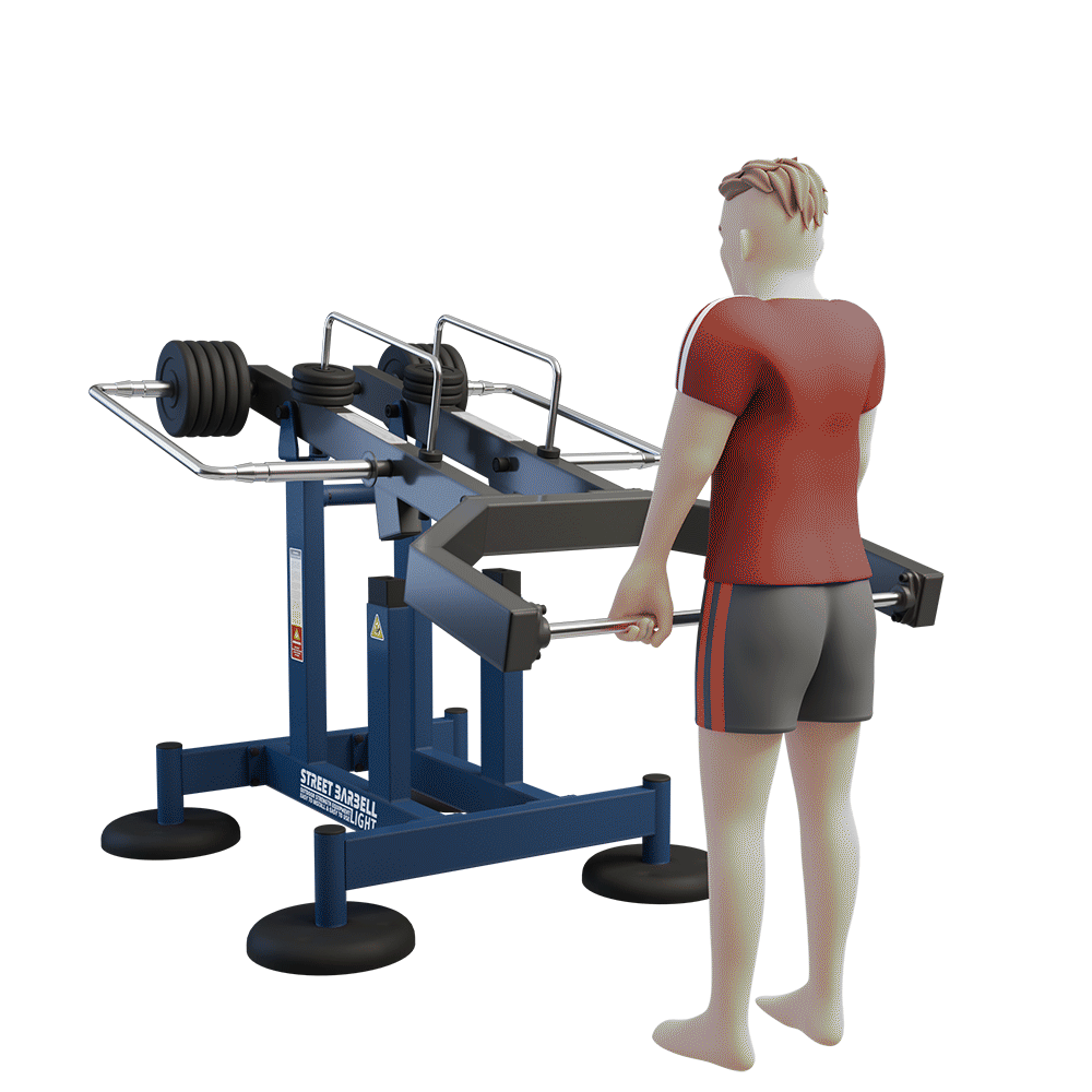 OUTDOOR FITNESS EQUIPMENT STREETBARBELL MULTI WORKOUT STATION