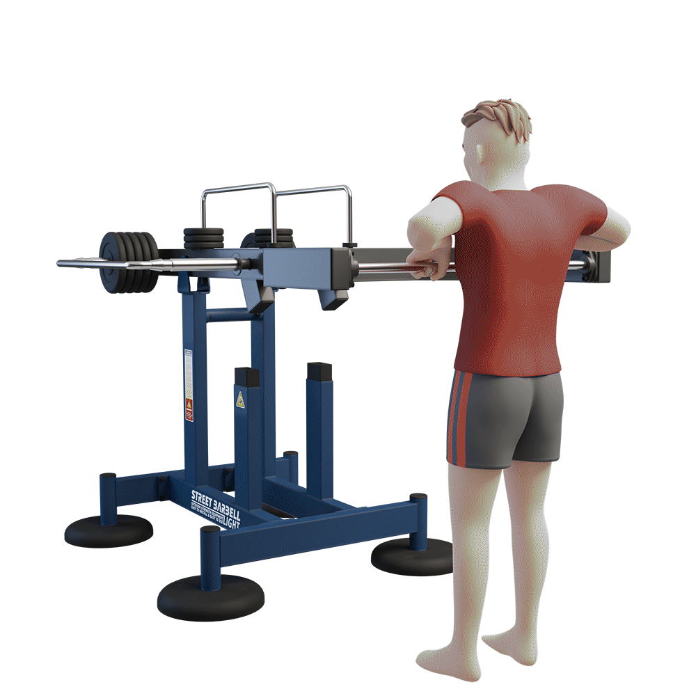 OUTDOOR FITNESS EQUIPMENT STREETBARBELL MULTI WORKOUT STATION