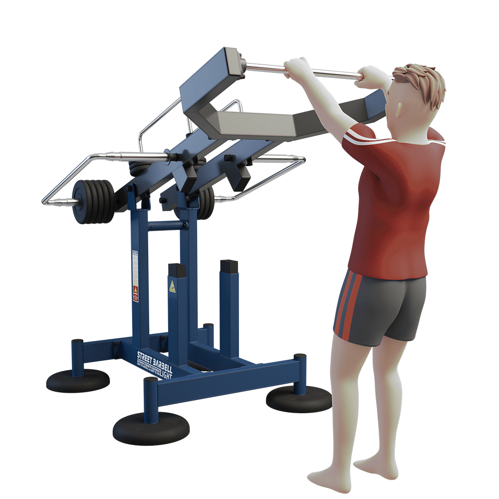 OUTDOOR FITNESS EQUIPMENT STREETBARBELL MULTI WORKOUT STATION