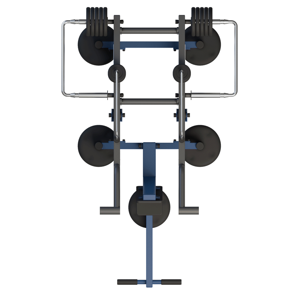 OUTDOOR FITNESS EQUIPMENT STREETBARBELL SEATED DIP