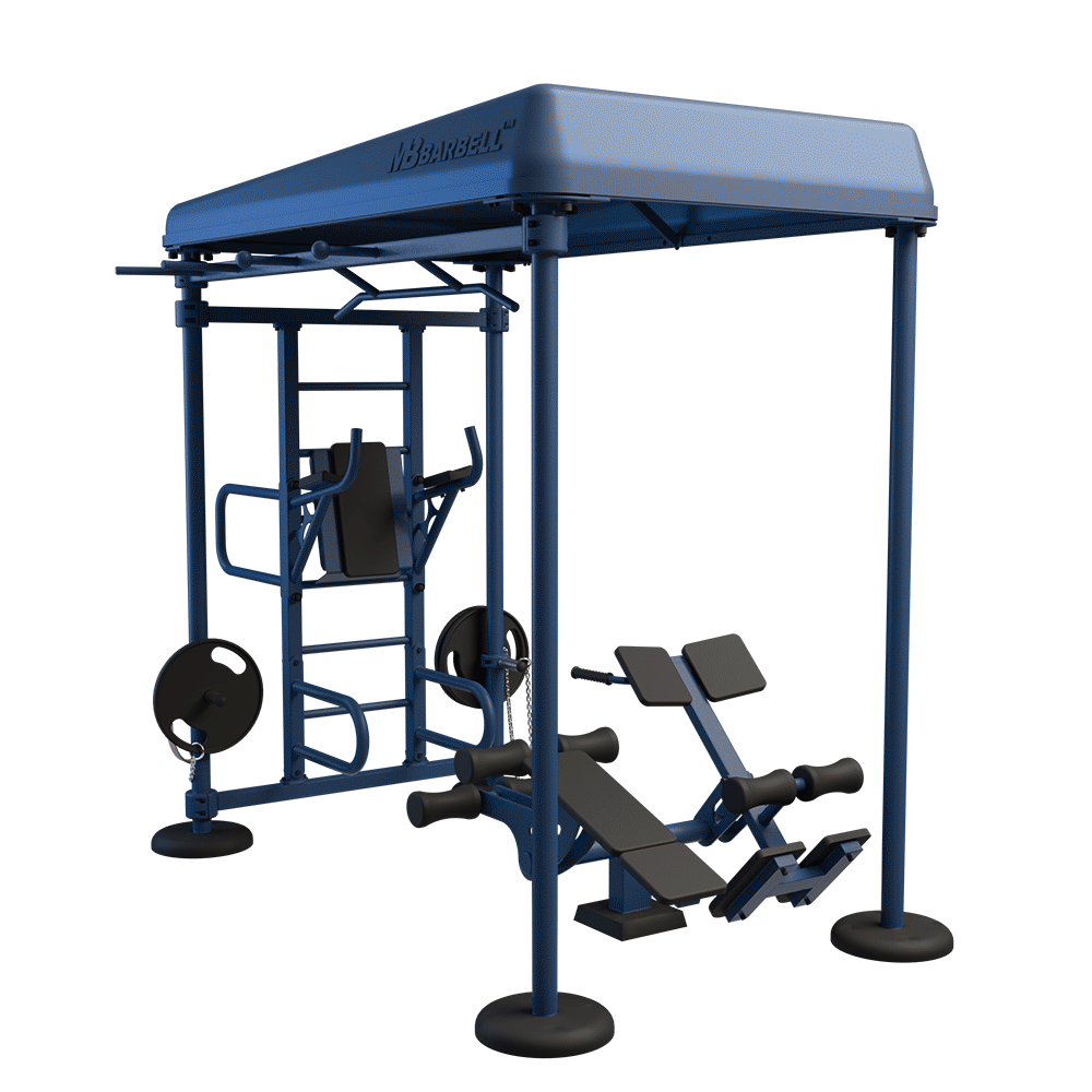 OUTDOOR FITNESS EQUIPMENT STREETBARBELL MULTI WORKOUT STATION