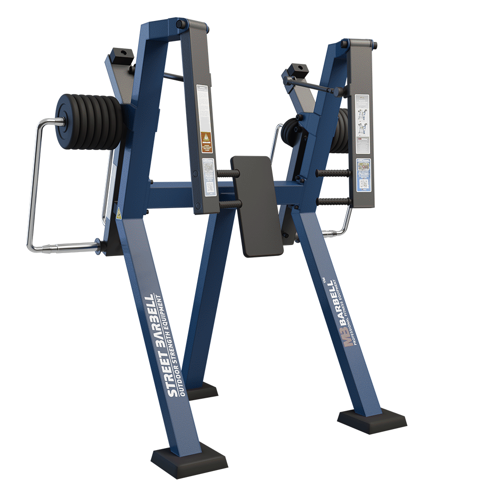 OUTDOOR FITNESS EQUIPMENT STREETBARBELL CONVERGING CHET PRESS