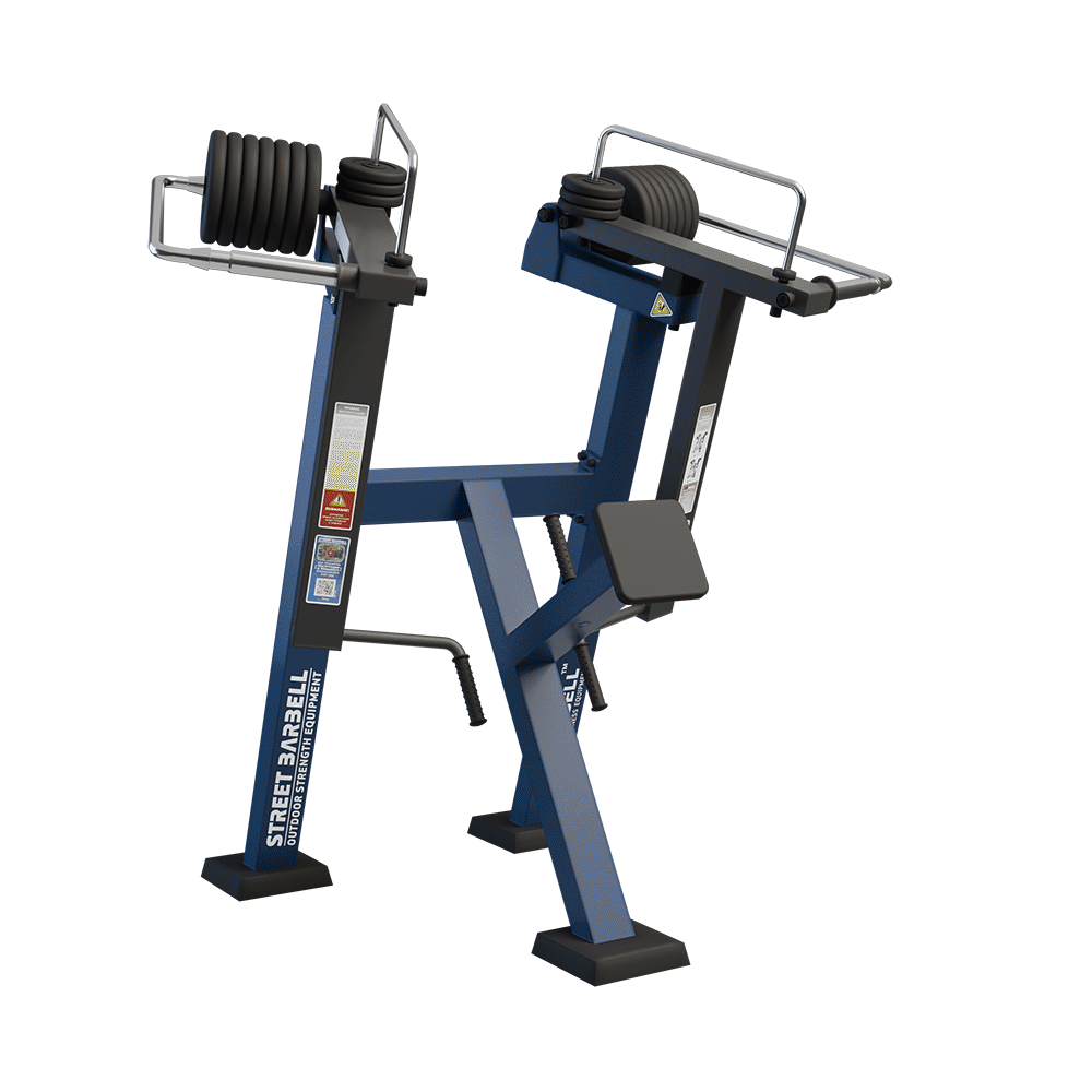 OUTDOOR FITNESS EQUIPMENT STREETBARBELL DIVERGING STANDING ROW