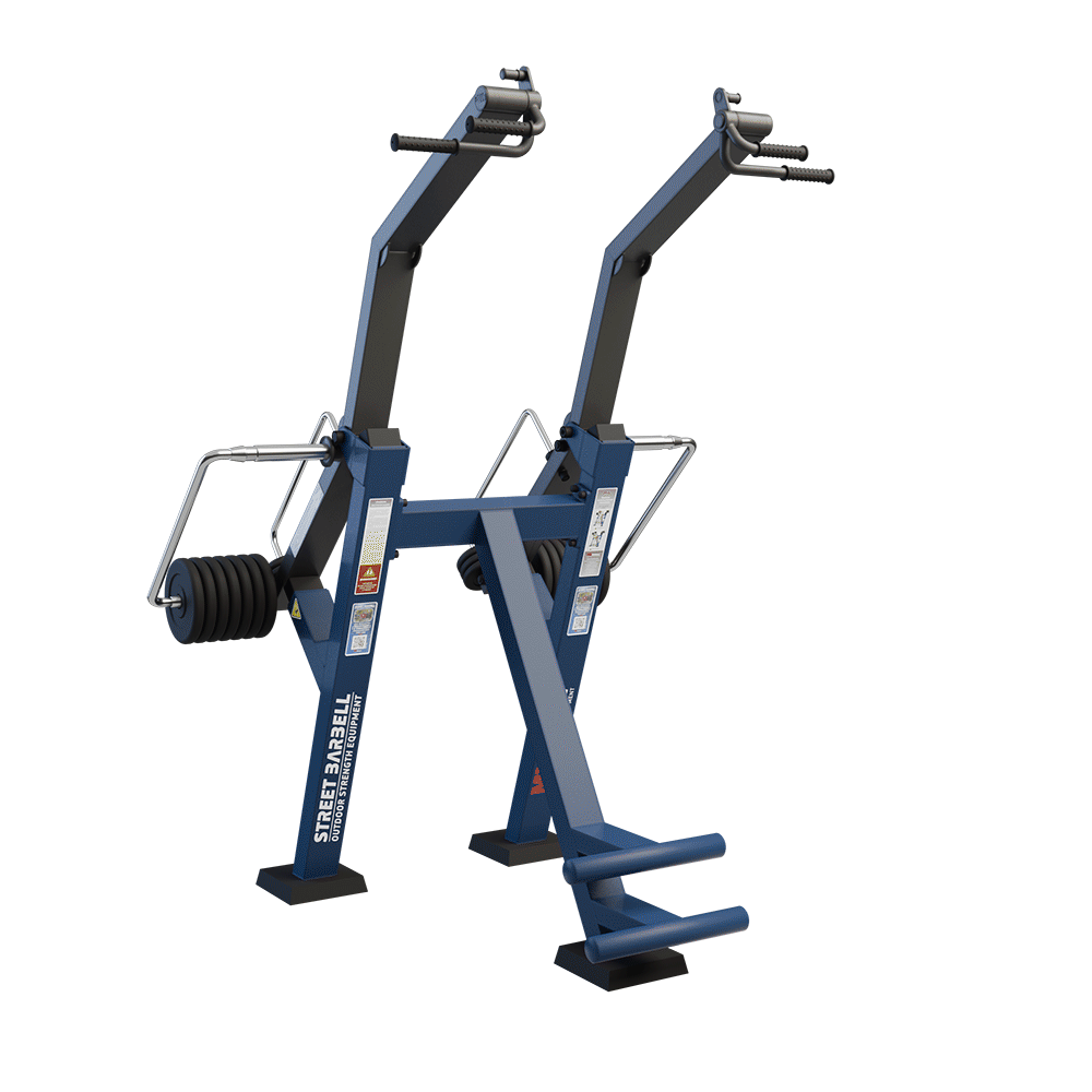 OUTDOOR FITNESS EQUIPMENT STREETBARBELL LAT PULLDOWN