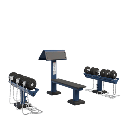 OUTDOOR FITNESS EQUIPMENT STREETBARBELL DUMBBELL SET