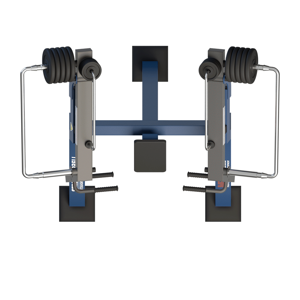 OUTDOOR FITNESS EQUIPMENT STREETBARBELL CONVERING SHOULDER PRESS